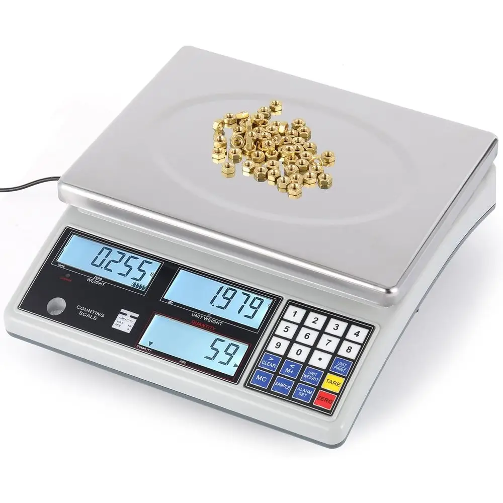 

Industrial Digital Scale for Parts and Coins - 30kg/66lb Capacity, 1g Precision