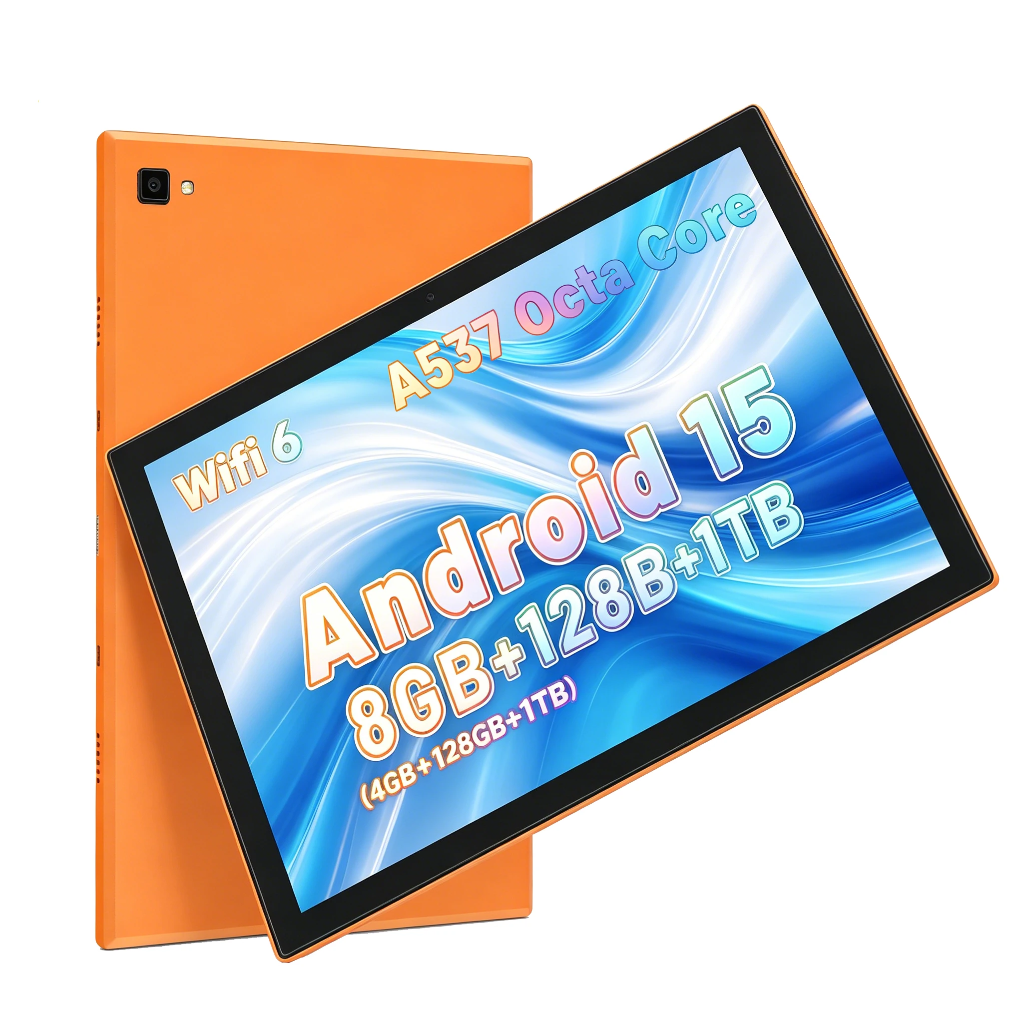Android 15 Tablet 10 Inch Octa Core 8GB(4+4 Expand) RAM 128GB ROM 5000mAh 1280x800 IPS HD WiFi 2.4G/5G Bluetooth 2026 PC Tablet