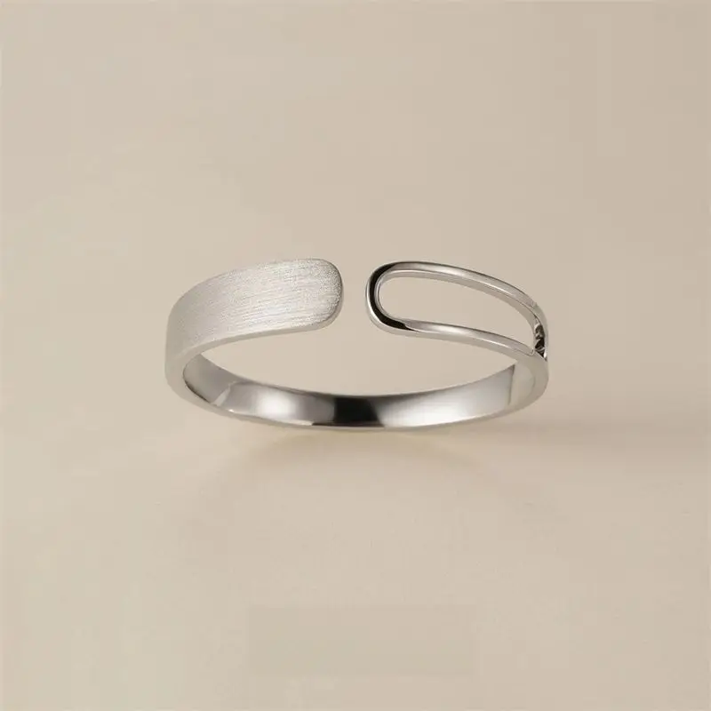 New Arrival Sterling Silver Bangle Bracelet S999 Men's Adjustable Open Women's Couple's Fashion Trendy Jewelry Custom Engraving