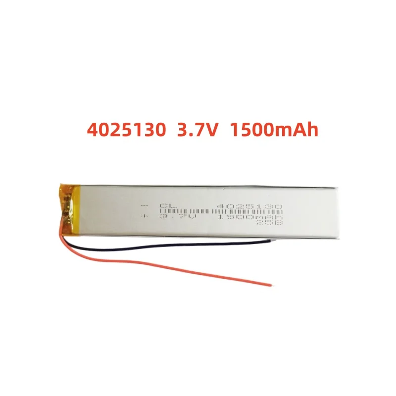4025130 3.7V 1500mAh Lithium Polymer LiPo Rechargeable Battery Li cells For PAD DVD E-book Note Book Bluetooth Headset Mobile