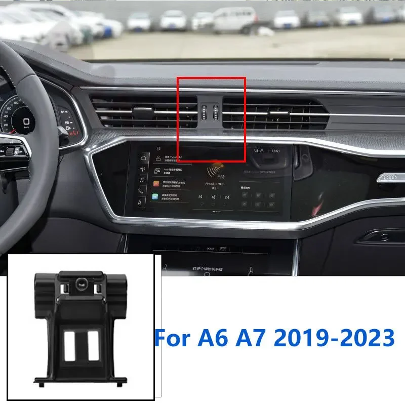 17mm montagens especiais para audi a6 c7 a7 c8 s6 rs6 s7 rs7 suporte do telefone do carro gps suporte fixo acessórios 2012-2023