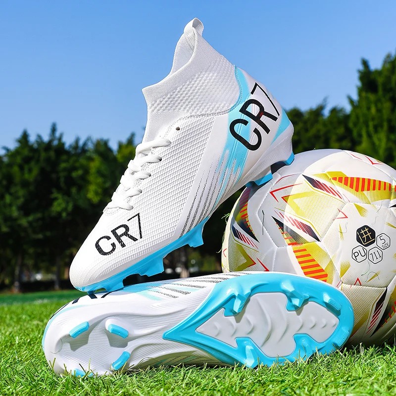 Long Turf Mixed Studs Soccer Boots, Shockproof And Comfy, Suitable For Amateur Football Training And Lawn Field Competition