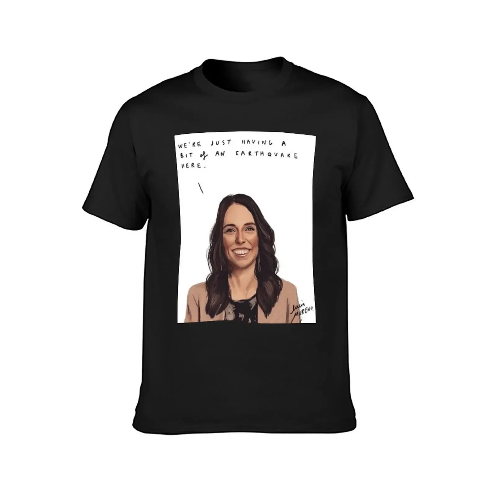 Jacinda Ardern Earthquake T-Shirt aesthetic clothes customizeds customs design your own man t shirt t shirts for men graphic