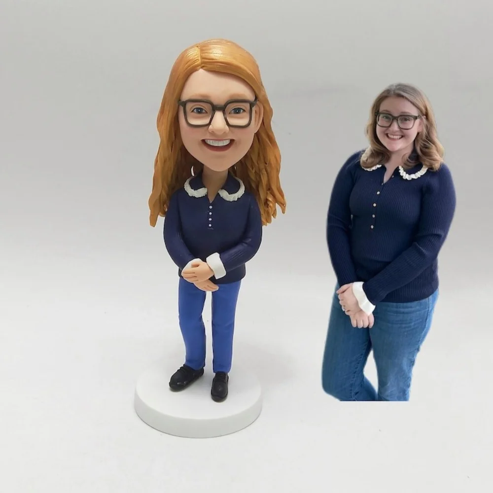 

Personalized Bobblehead for Boyfriend Girlfriend from Picture Handmade Custom Clay 3D Figure Birthday Gift