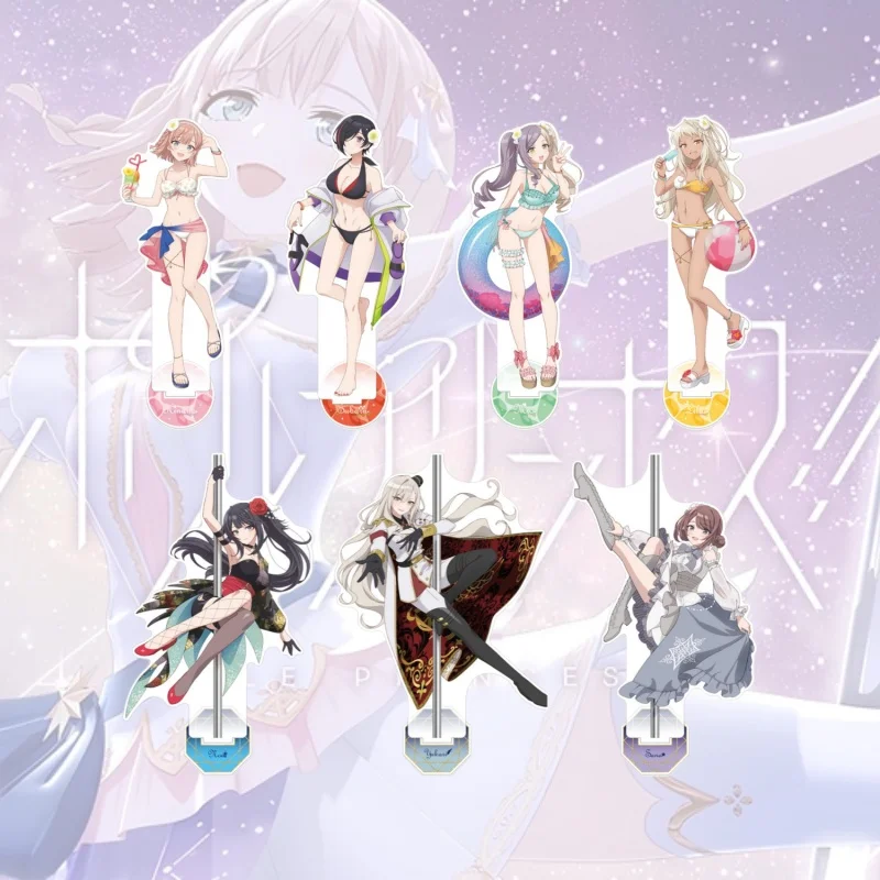 

Pole Princess Anime Hinano Yukari 15CM Acrylic Stand Cute Figure Display Desk Decor keychain Collect gifts 15cm