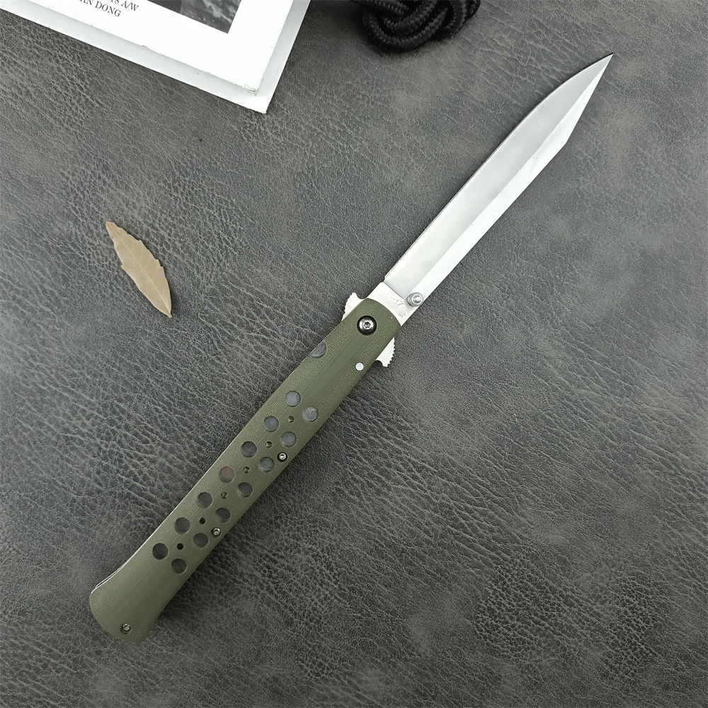 Newest Pocket C/S Ti-Lite Folding Knife with Box AUS8 Blade G10 Handle Flipper Assisted Outdoor Knives Hunting Portable EDC Tool