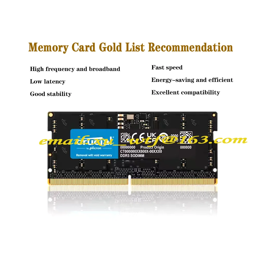 

Band New DDR5 8GB 16GB 32GB 4800 5200 5600MHz Memoria Ram DDR5 Notebook Memory SODIMM Laptop RAM