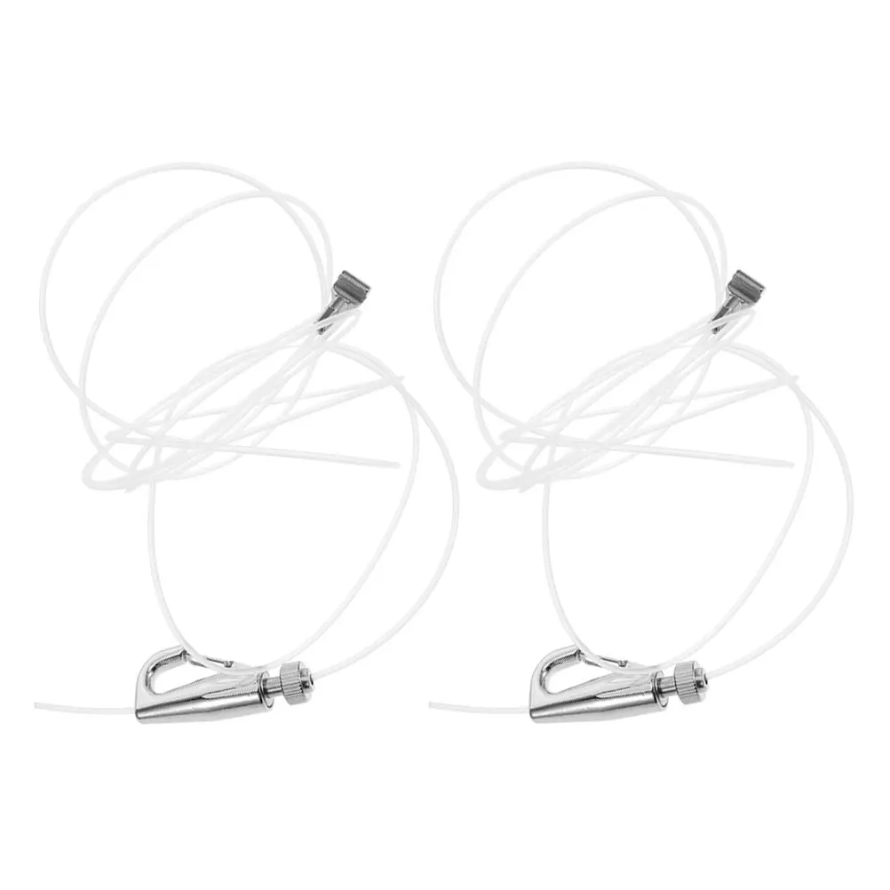

2 Sets Picture Hanger Hooks Mirror Wire Hanging Kit Display System Adjustable Exhibition Heavy Duty Invisible