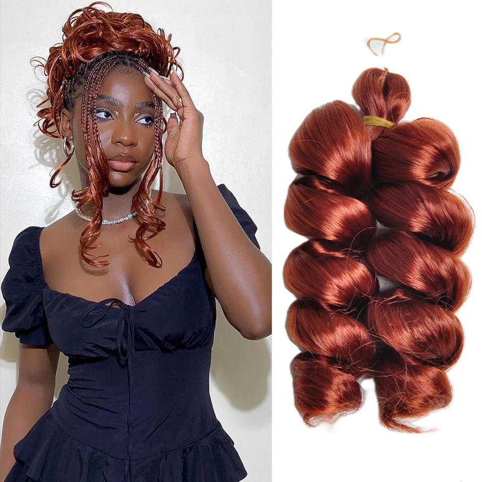 Trenzas de Crochet Rizadas Francesas de 12 Pulgadas, Extensiones de Cabello Sintético, Onda Profunda Suelta, Pre-Estiradas, Espiral Curly para Mujer