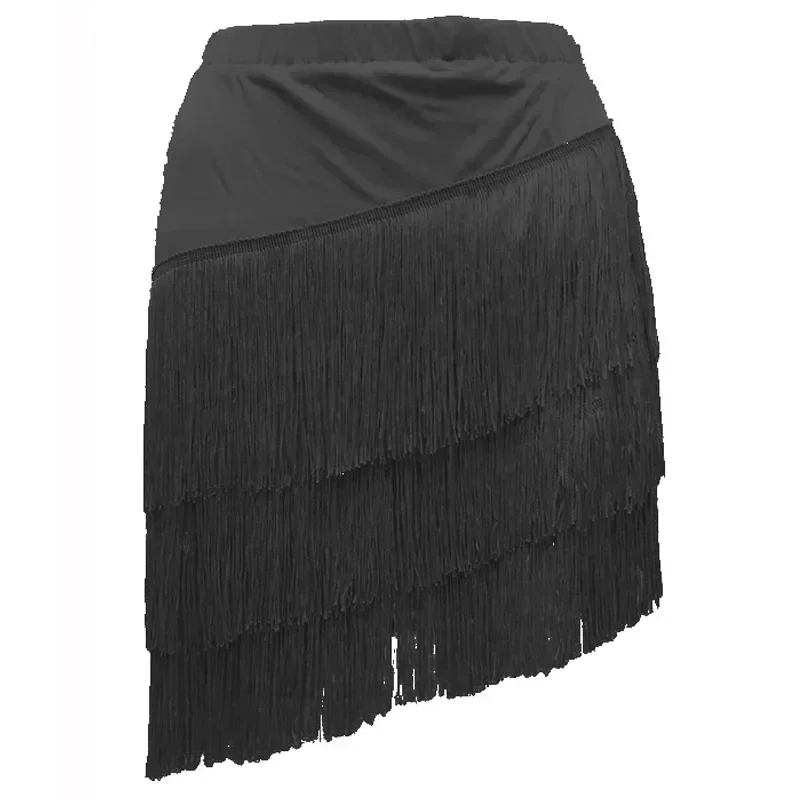 Falda corta para adultos, ropa para el escenario, ropa de Fitness, nueva ropa de baile, falda latina con borlas para mujer