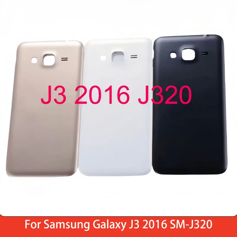 Tampa traseira da bateria para samsung galaxy j3 2016 SM-J320 pc material capa traseira reparação peça de reposição
