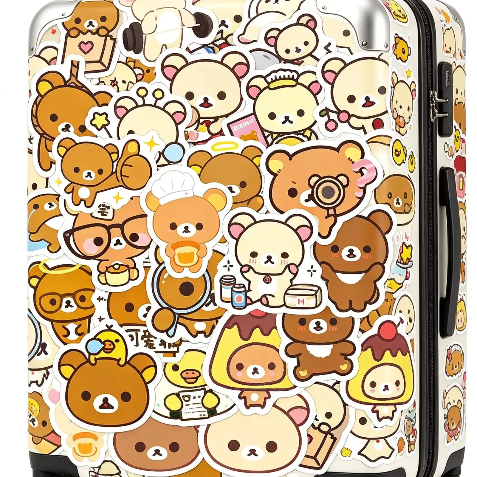 

105Pcs Rilakkuma Cute Stickers Little Bear DIY Stickers Scrapbooking Phone Luggage Skateboard Vinyl Waterproof Decals