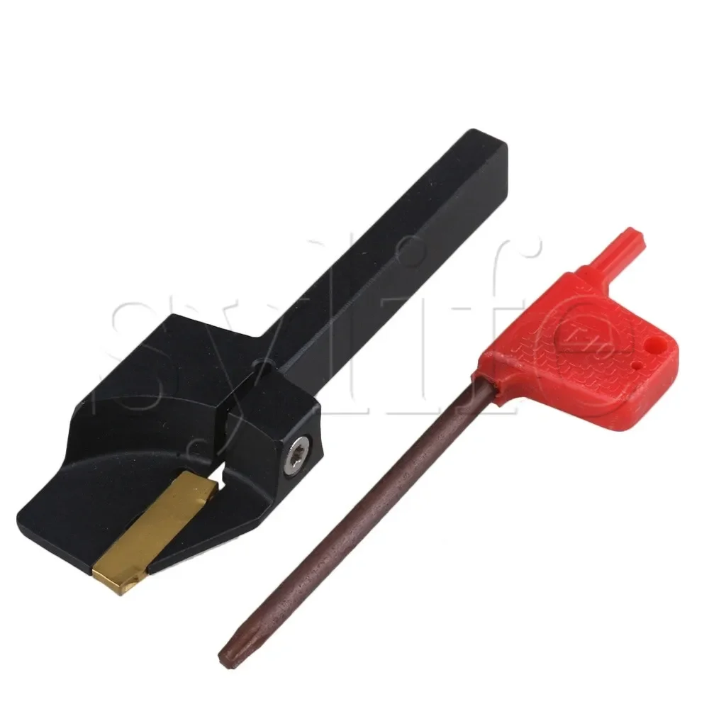 

6x10mm Steel Cutting Lathe Turning Tool Holder 2mm Thick Blade Insert