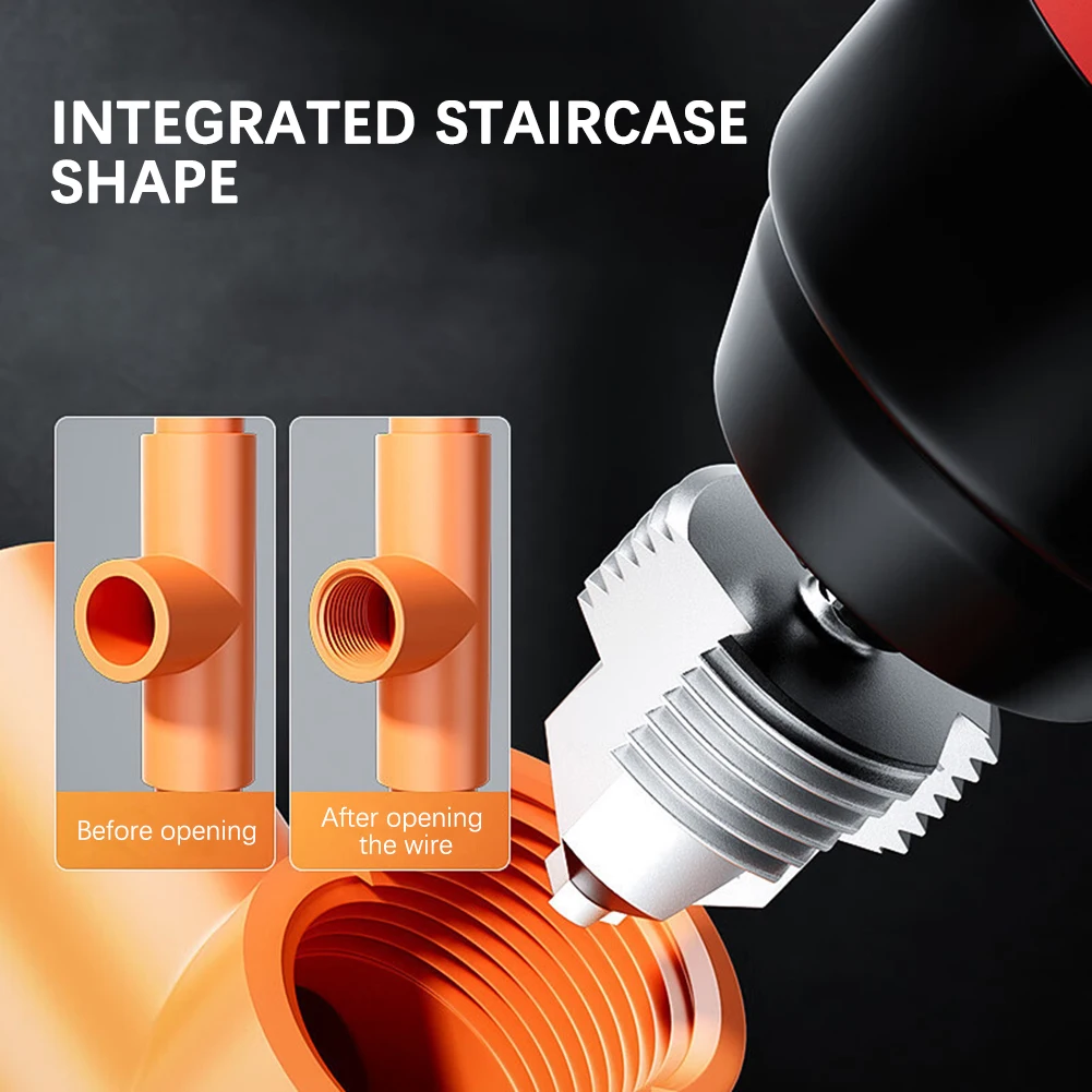 

PVC Thread Maker Pipe Threader Plumbing Tool Integrated Internal External Pipe Threading Tool for Plumbing Accessories