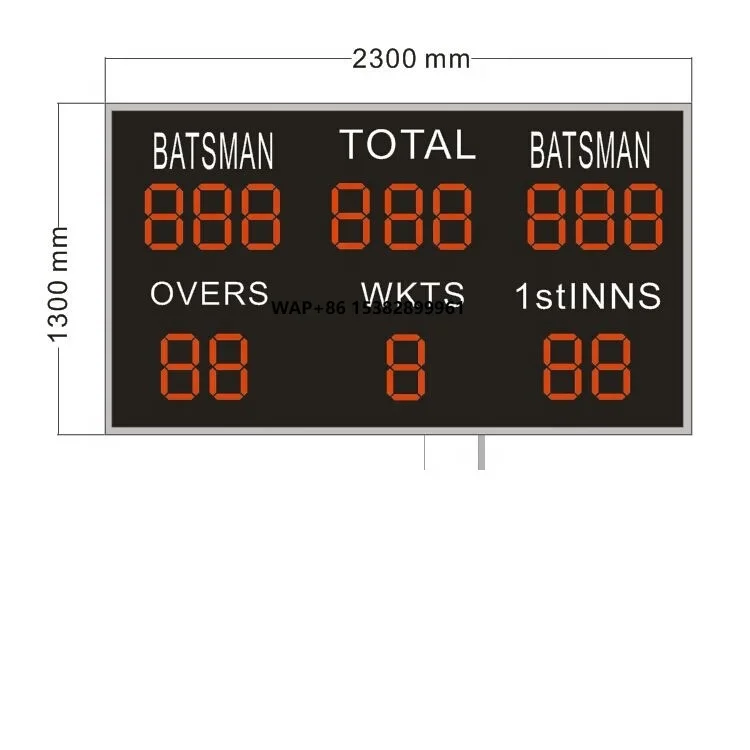 Hot Sale Product Outdoor Waterproof Wireless Remote Control Led Cricket Digital Scoreboard