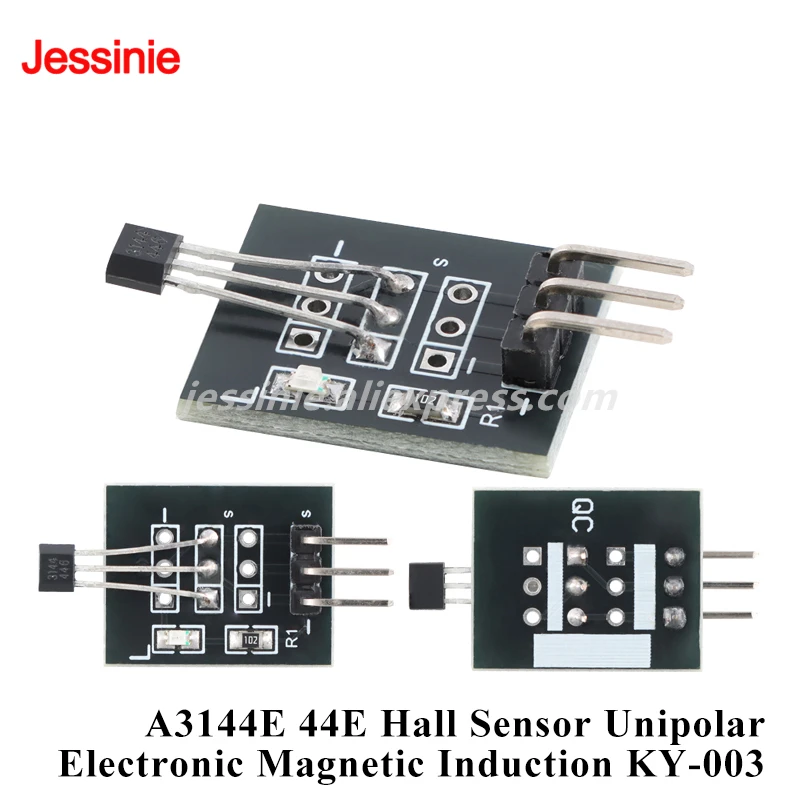 20pcs/1pc A3144E Hall Sensor Module 44E Unipolar Electronic Magnetic Induction Switch Board