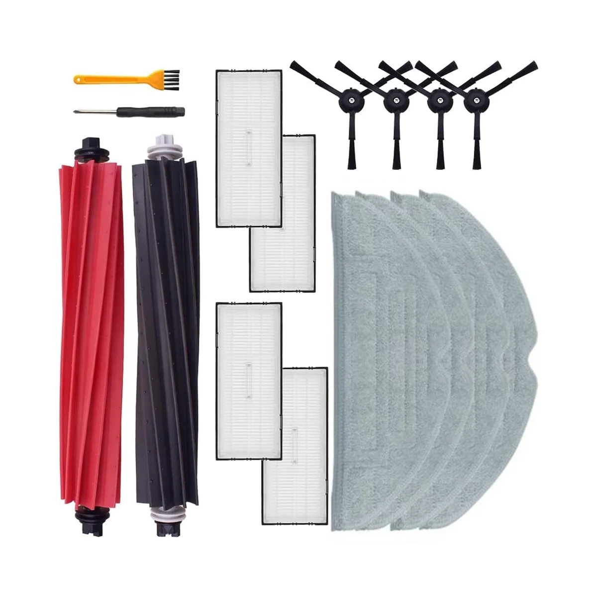 Do odkurzacza S8 / S8 + / S8 Pro Ultra Główna szczotka boczna Filtr HEPA Ściereczka do mopa Części zamienne