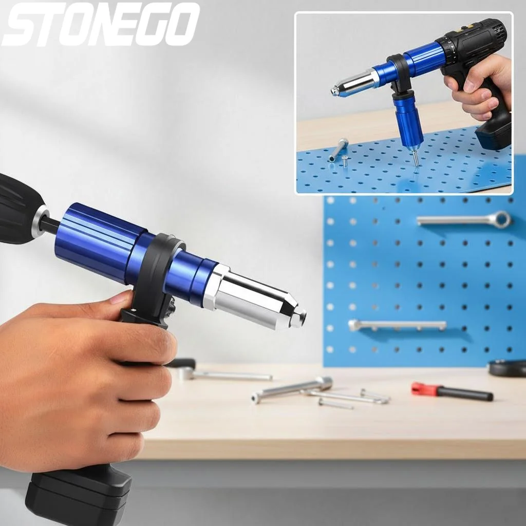 

Электрический адаптер для заклепочника 24-48 мм, беспроводной заклепочный пистолет, насадка для дрели, инструмент для установки заклепочных гаек