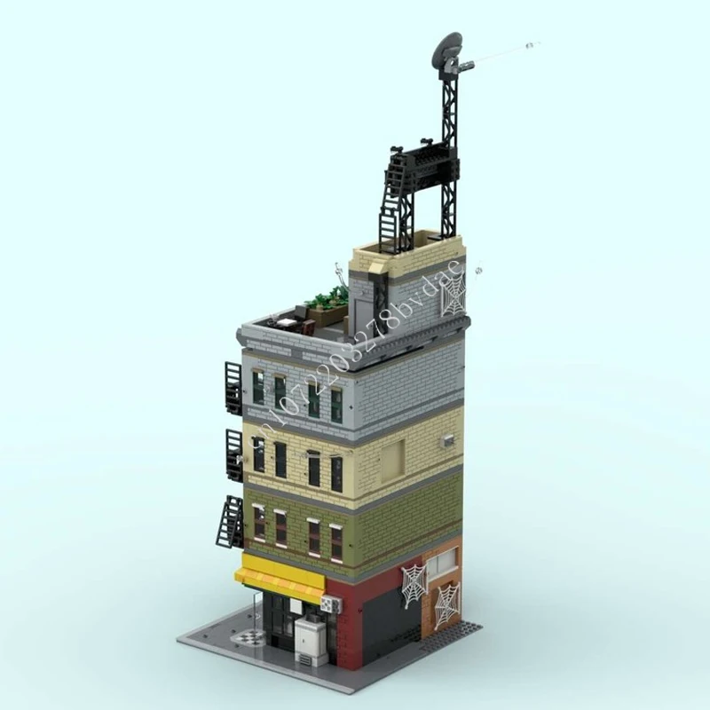 3735 pièces Bodega appartement construction modulaire MOC créatif vue sur la rue modèle bloc de construction Architecture bricolage éducation assemblage jouet