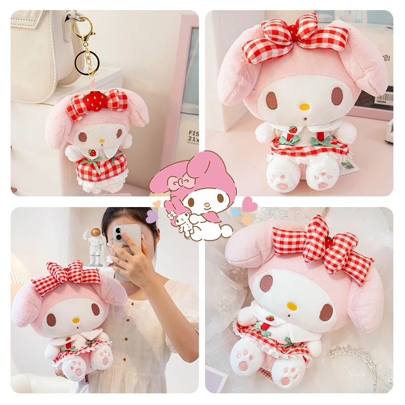 

Sanrio My Melody плюшевая кукла Cinnamoroll Pom Pom Purin Kuromi, игрушка-пианино Pochacco, мягкий подарок для детей