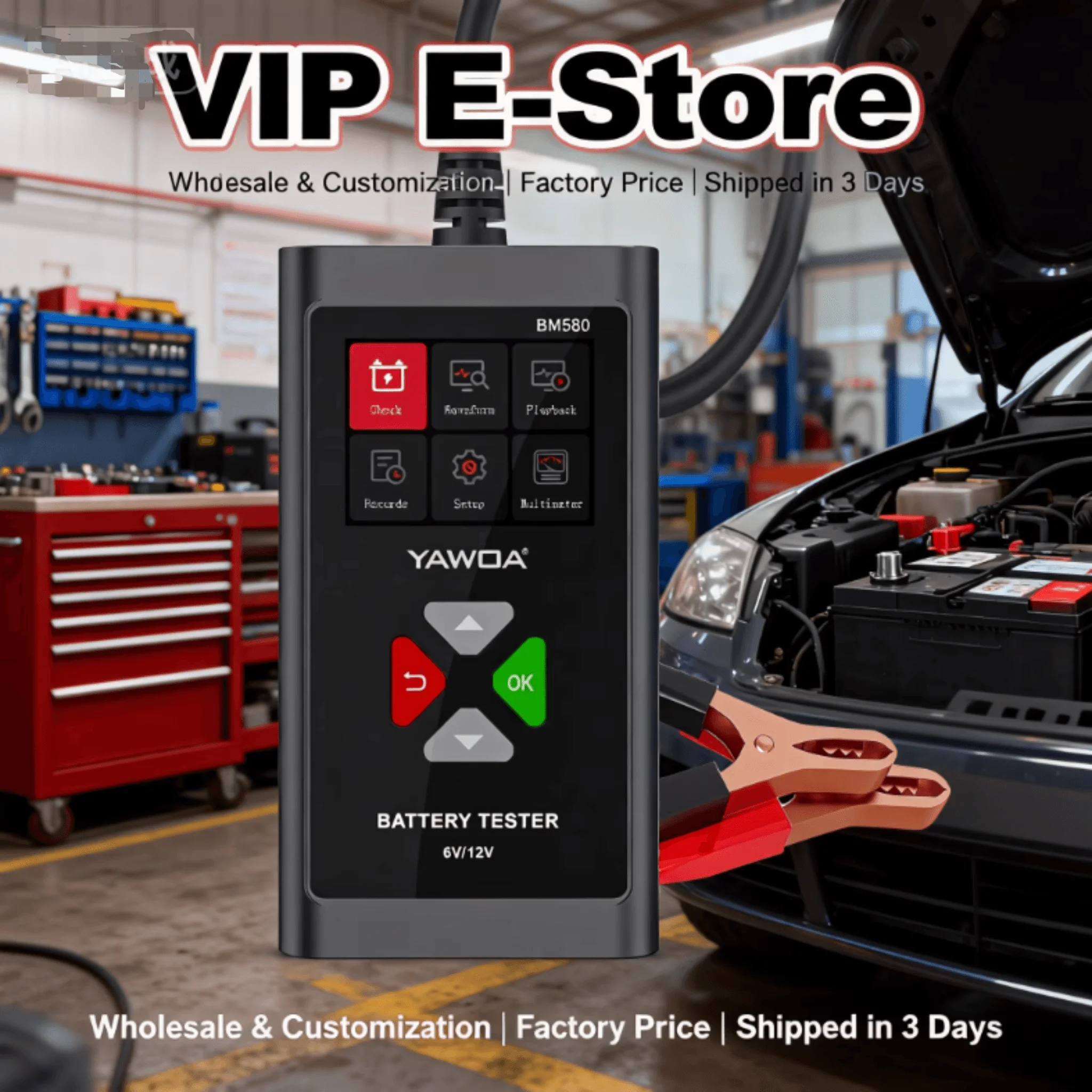 

Тестер батареи BM580 6 В/12 В 100-2000CCA — профессиональный автоматический сканер для автомобиля, мотоцикла, тест системы быстрой зарядки с помощью