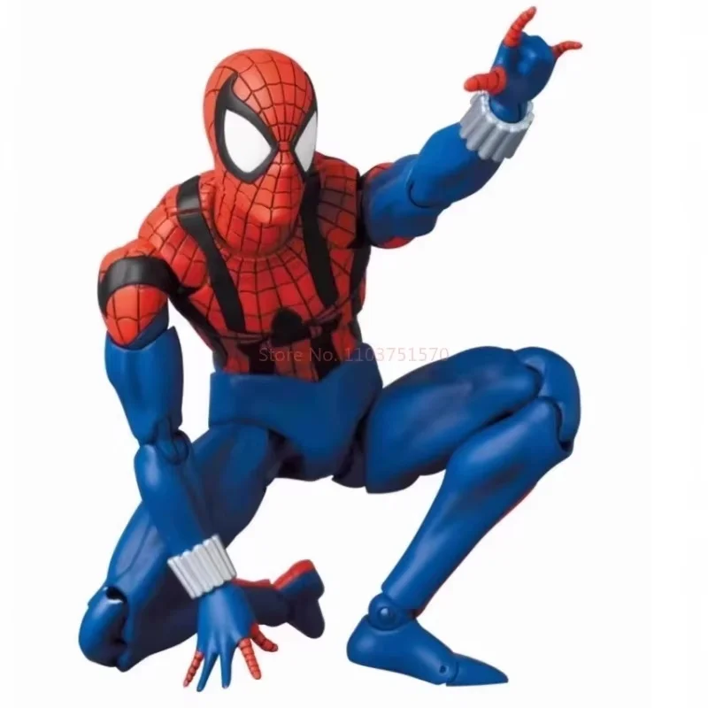 Spider-Man Action Figures Peter Parker ตัวเลข Mafex 143spider Man Ben Reilly อะนิเมะ Action Collection ของเล่นเด็กปัจจุบัน