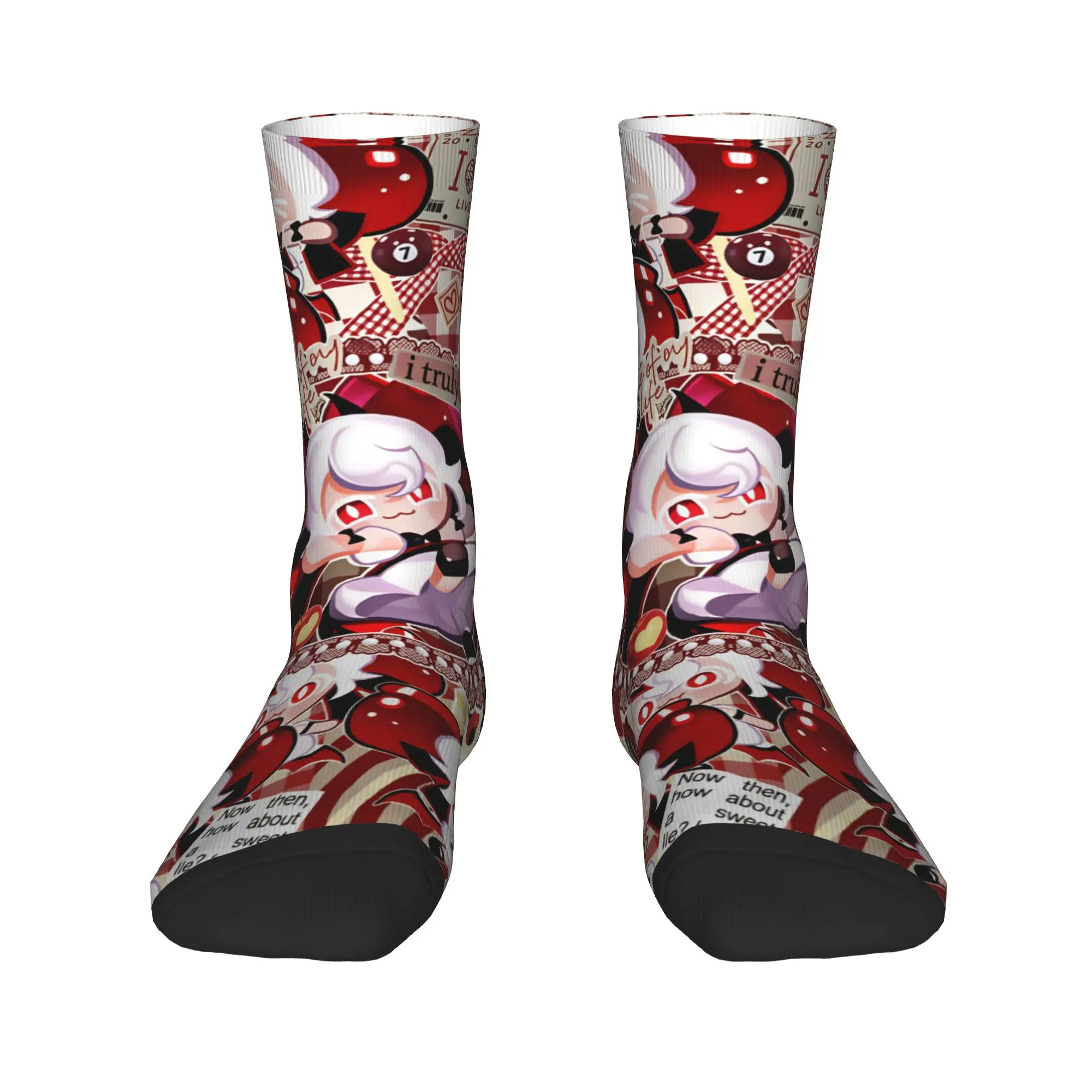 Shadow Milk Stockings Cookie Run Kingdom Trendy Socks Men's Warm Soft Socks Autumn Running Graphic Non Slip Socks Gift