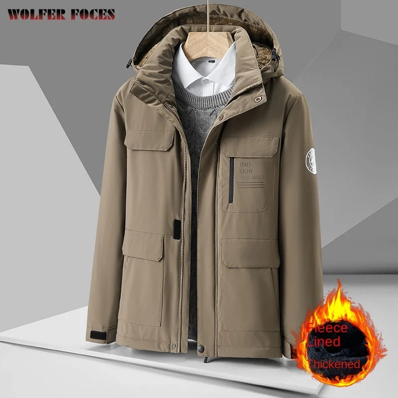 

Winter Jackets Tactical Parkas Mountaineering Coat Men's Motorcycle Jacket Custom Bomber Jackets Outdoor Man Clothing Male