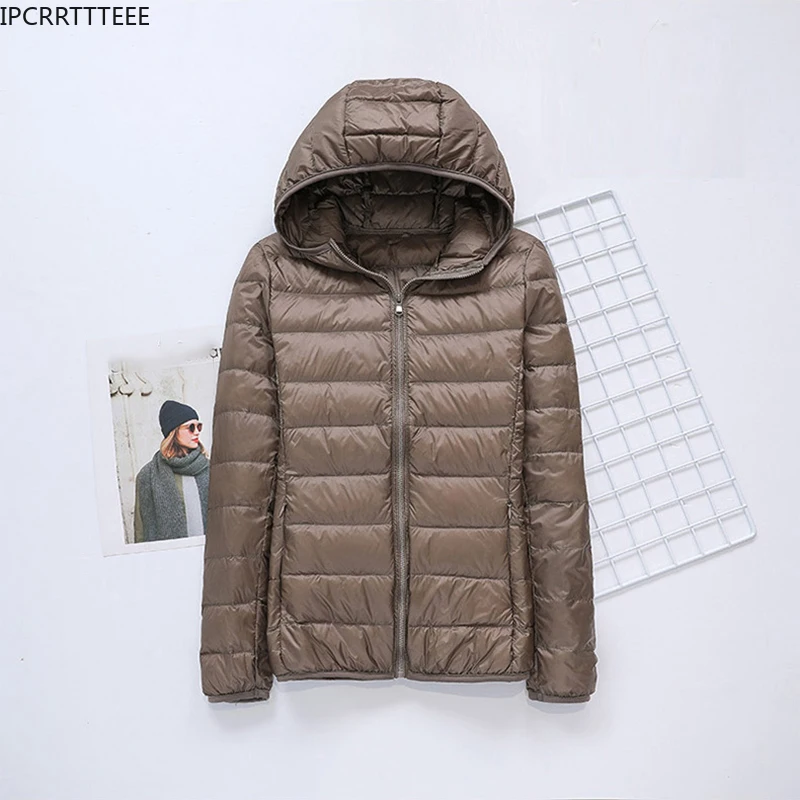 2023 neue schlanke weibliche Puffer jacke tragbare wind dichte Daunen mantel ultraleichte Enten daunen jacke Frauen Frühling Herbst jacke