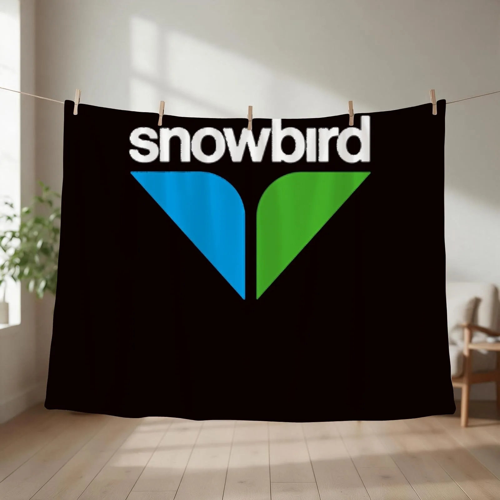 Snowbird Ski Resort Tourism Throw Blanket couch cozy soft plush fuzzy picnic outdoor blanket