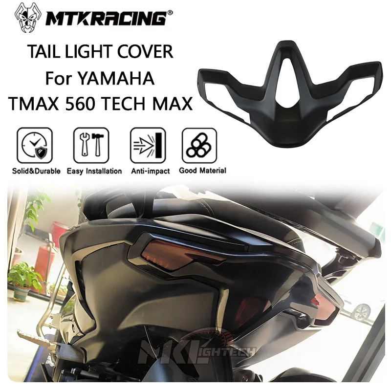 MTKRACING TAIL LIGHT COVER For YAMAHA TMAX 560 TECH MAX 2022-2024 LED Lights Tailight Cover Motorcycle Light Protective cover