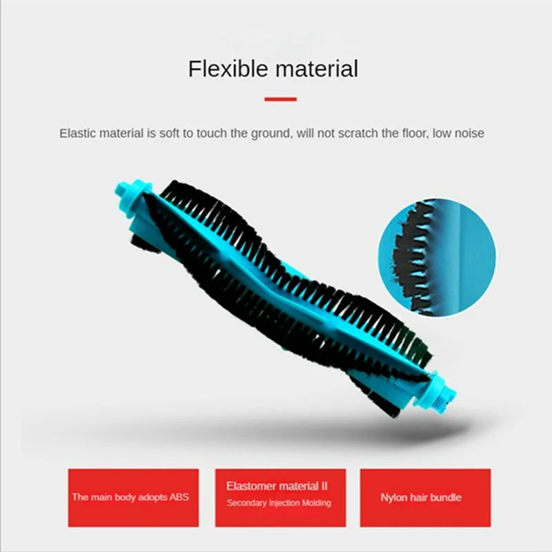 

J1UL1N Vacuum Main Brush Replace For Conga 3490 4090 5090 Xiaomi STYJ02YM Viomi V2 Vacuum Cleaner Replacement Parts Main Brush