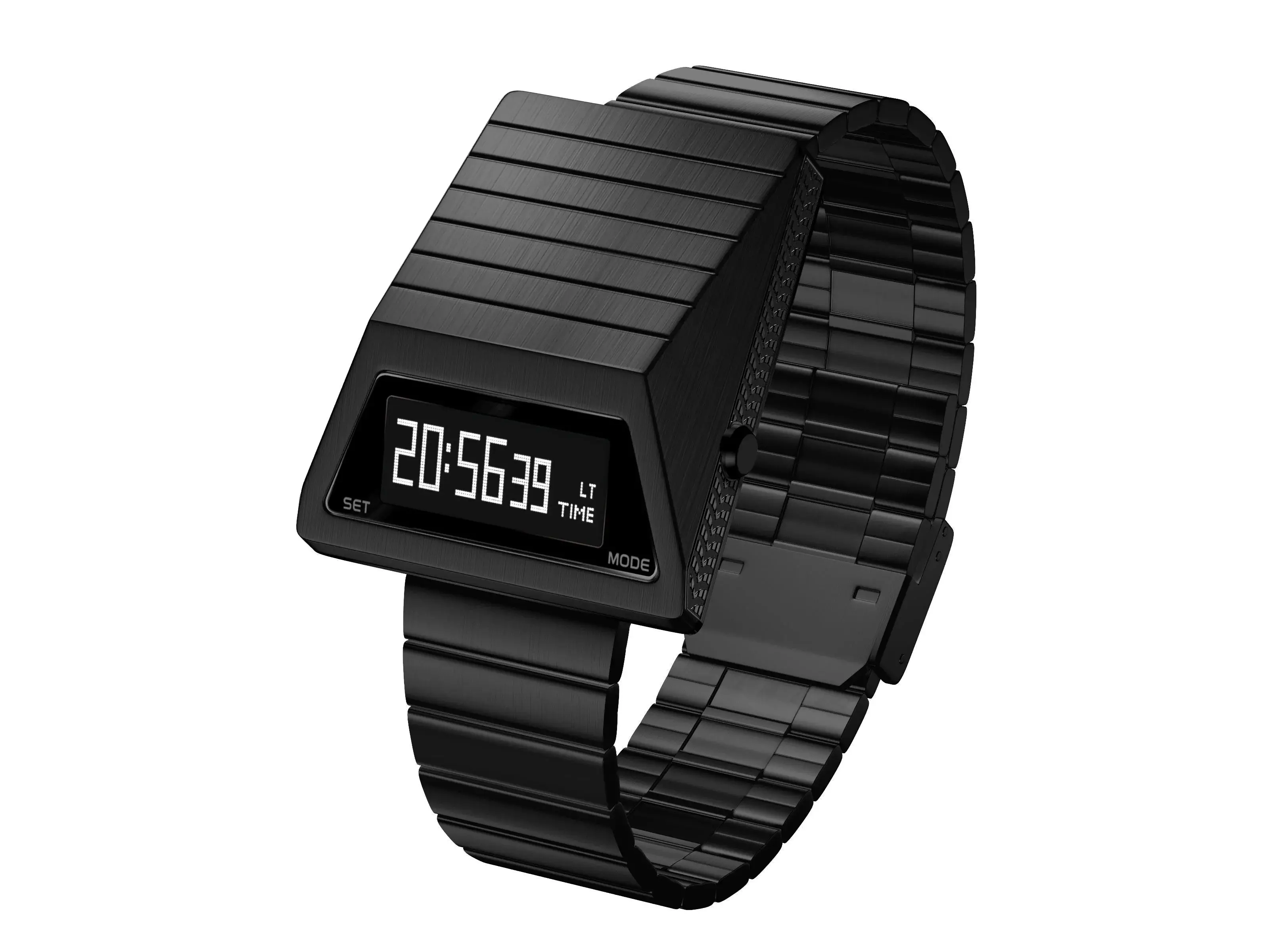 IB DESIGN Unique Metal Watches Digital Cyber Watches BENLY For Men Retro-futuristic Punk  Fashion Led Electronic Watches S4000