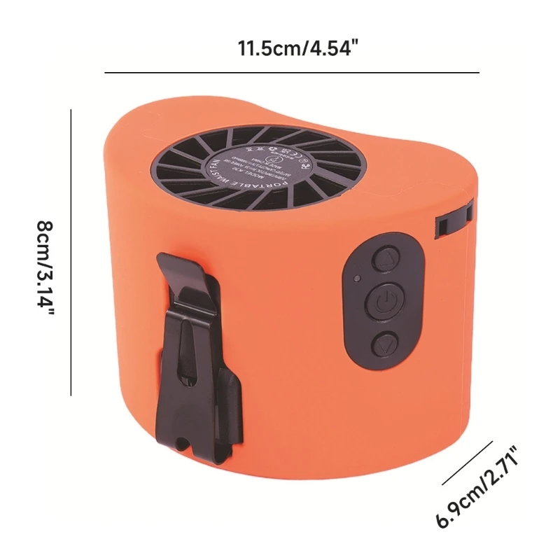 Ventilateur portable pour le travail en plein air, ventilateur à Clip taille, matière plastique pour les travaux en plein air