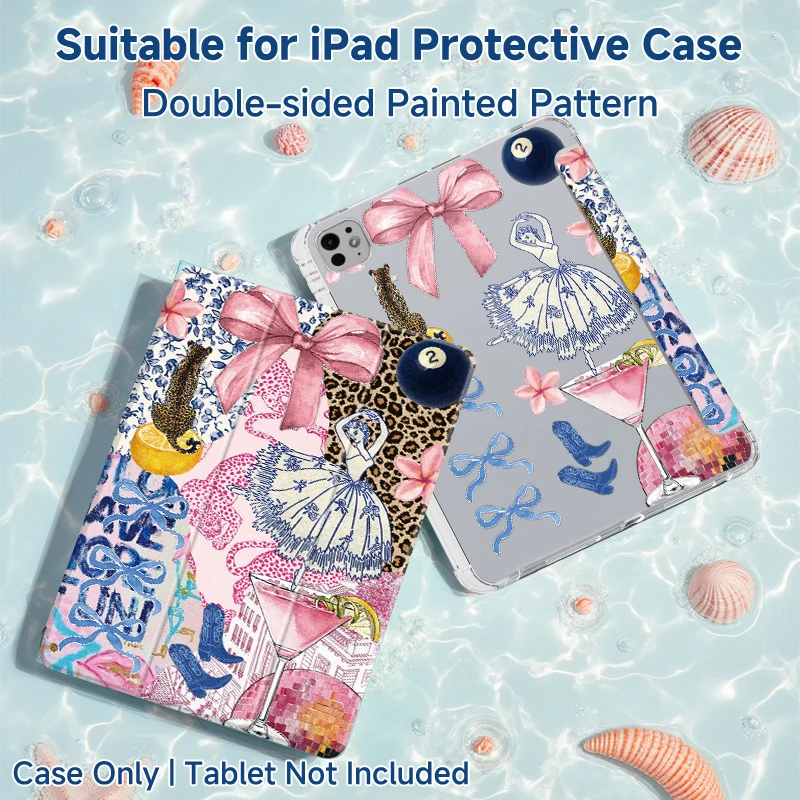 

2025 New for iPad Air 7th Generation Case for iPad A16 11th 10th 10.2 Mini7 Air6/5/4 Pro12.9 /13 M3 M4 M2 Cover with pen slot