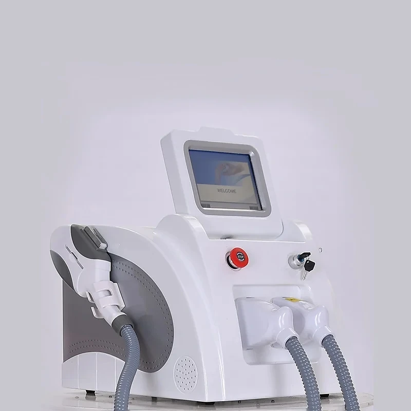 Multifuncional 2 em 1 equipamento de beleza profissional ipl opt remoção do cabelo nd yag laser tatuagem remoção pico segunda máquina 2025