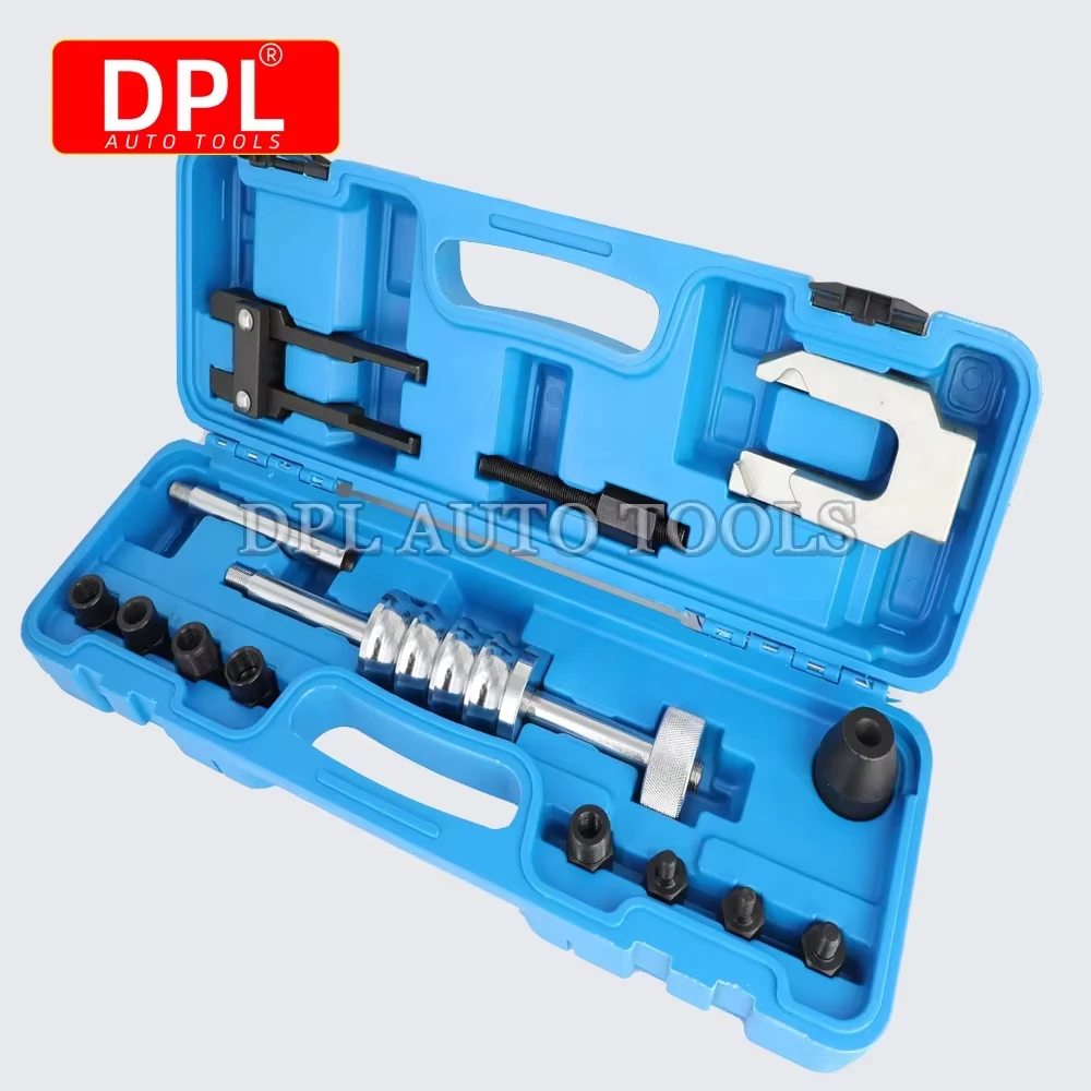 Universal Diesel Fuel Injector Remover Kit Slide Hammer Injector Puller Extractor Tool Set