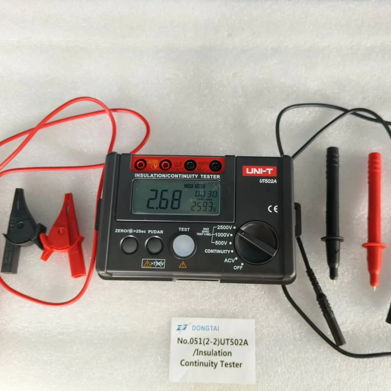 NR 051(2-2) UT502A/TESTER CIĄGŁOŚCI IZOLACJI