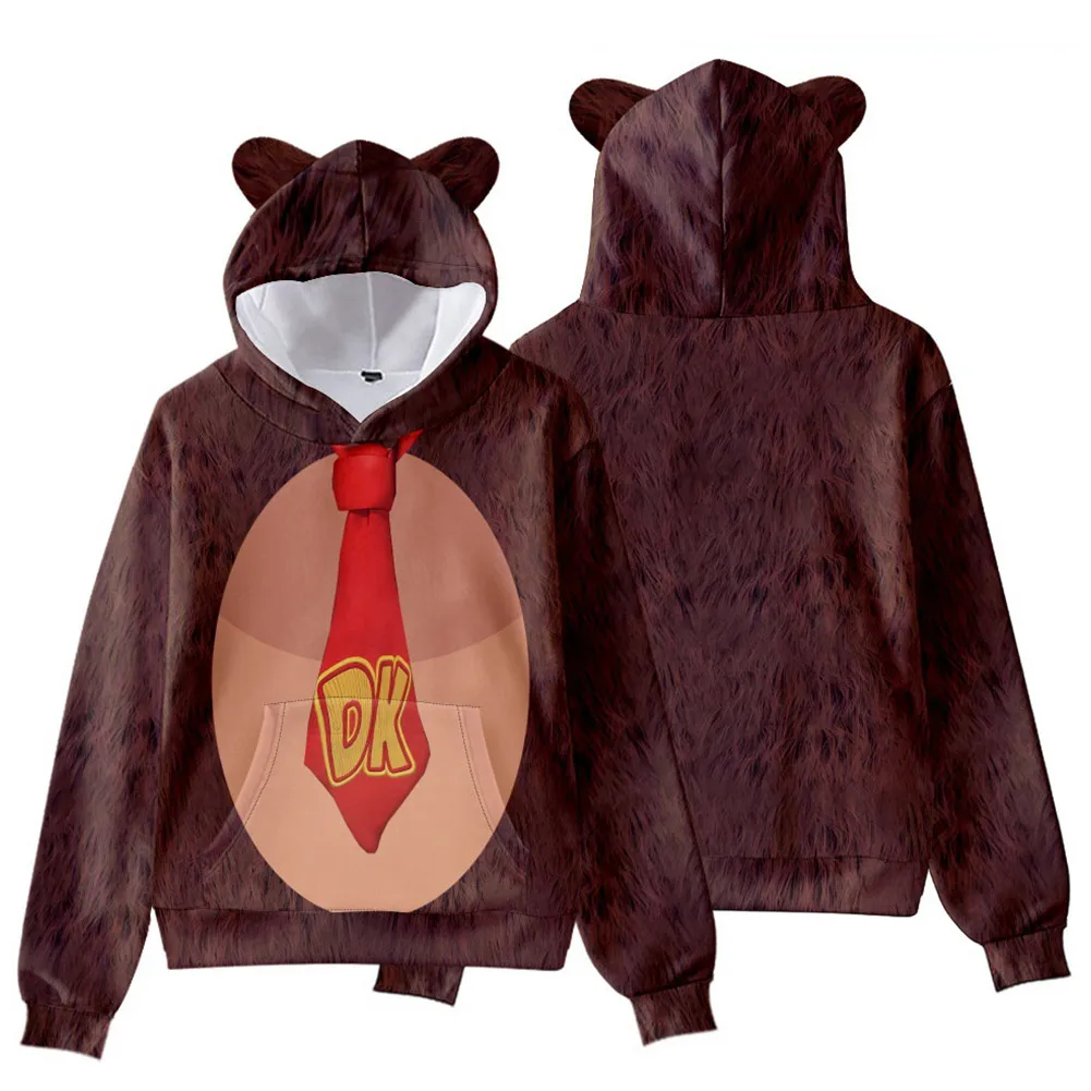 Costume de crapaud Matkey pour hommes et femmes, sweat à capuche cosplay pêche, sweat à capuche imprimé en 3D, pull décontracté