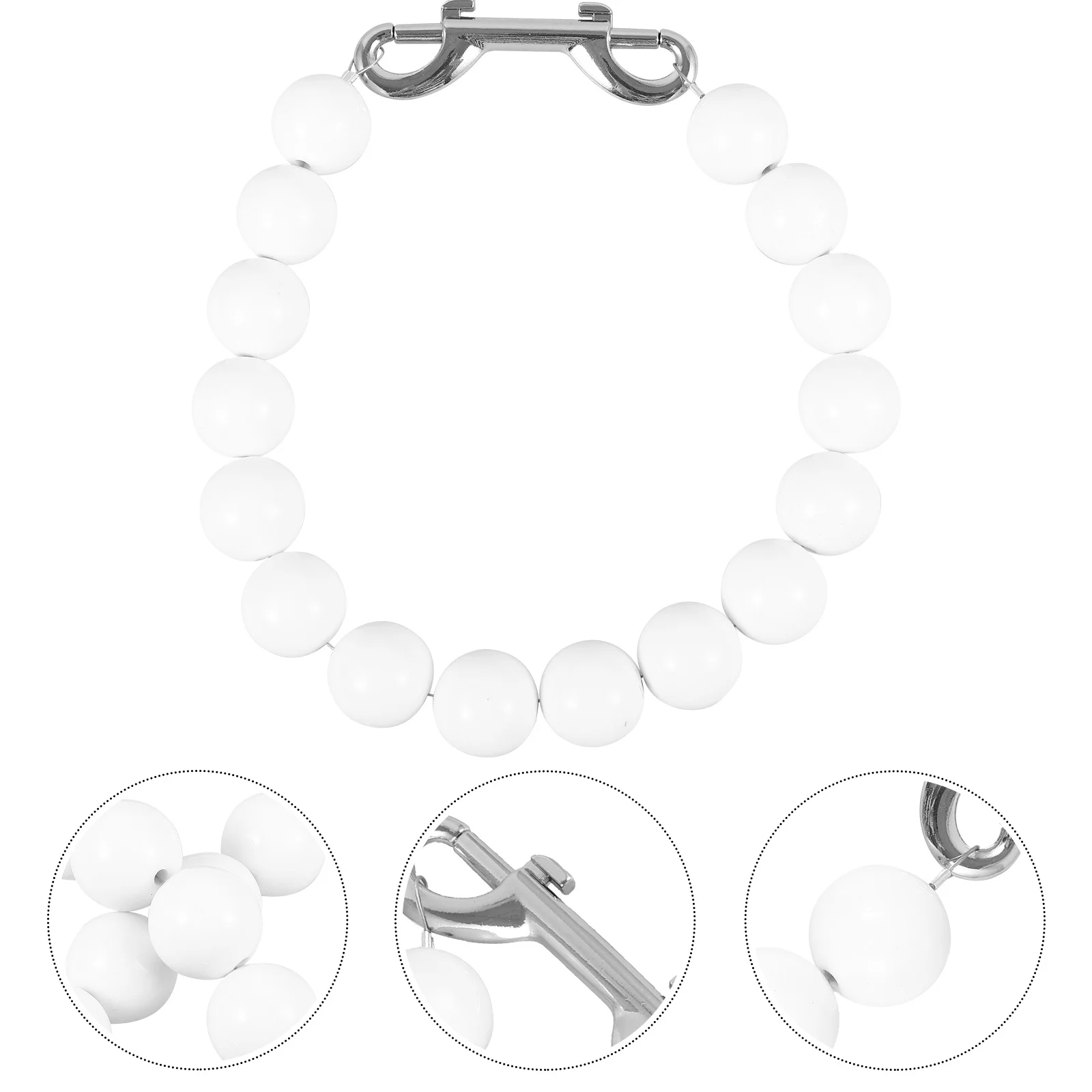 

Flagpole Retainer Ring Beaded Windproof Flag Pole Fixing Ring For Outdoor Indoor Use Durable Flagpole Accessories