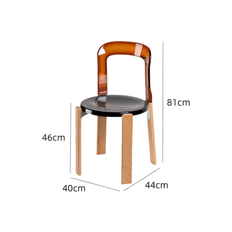 Set Of 2 Acrylic Dining Chairs Unique Modern Minimalist Nordic Dining Chairs Classic Ergonomic Chaises Salle À Manger Furniture