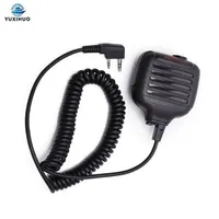 2 Pin KMC-17 PTT Mic Handheld Speaker KMC17 For Kenwood TK-208 TK-220 TK-240 Baofeng UV-5R 888S UV-82 UV-T8 HYT Walkie Talkie