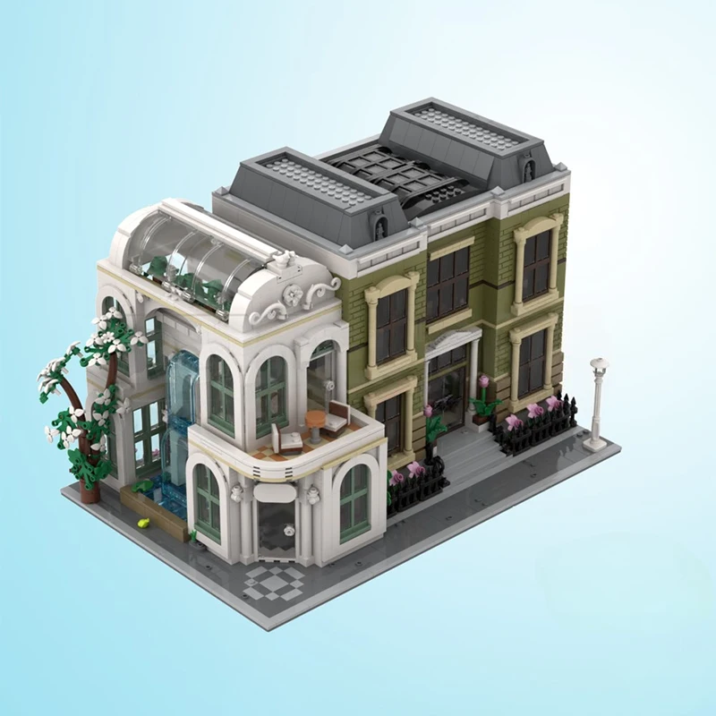 3213 pièces MOC City Street Views modulaires luxe botanique Bliss Day Spa blocs de construction bricolage assemblage enfants jouets cadeaux d'anniversaire