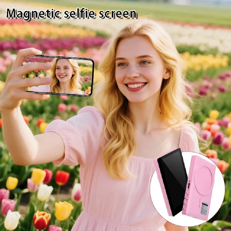 Смартфон, беспроводной магнитный монитор, экран для смартфона, Vlog, прямая трансляция видеозаписи, экран телефона, задняя камера, селфи, новинка