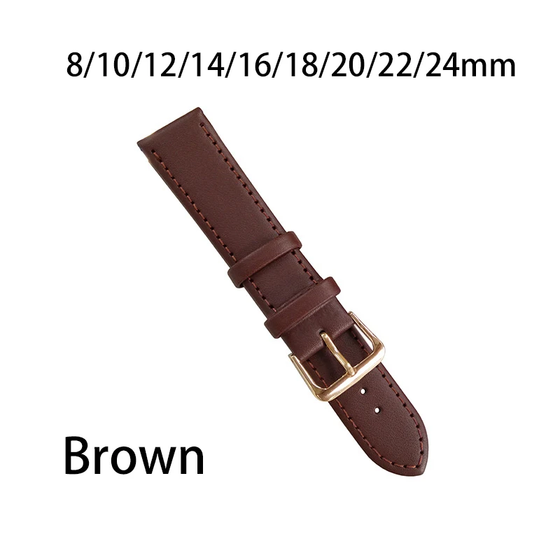 Quick Release Leather Watchbands 18mm 20mm 22mm 24mm Casual Belt Smart Watch Strap Soft Matte Bracelet Wrist Watch Band