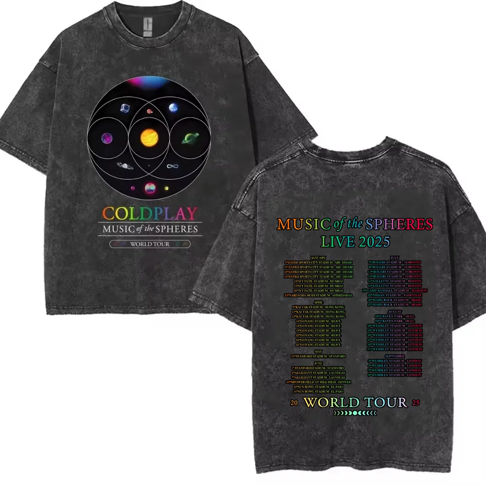 

2025 American retro washed old heavy cotton solid color short-sleeved Tshirt summer loose top tide washed T-shirt Cold.Player