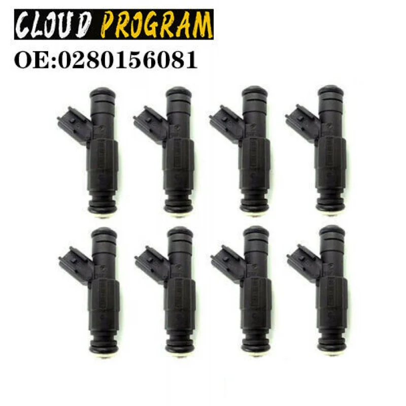 

8 Pcs Fuel Injector 0280156081 For Marine Mercruiser V8 350 MAG 5.0L 4.3L 6.2L