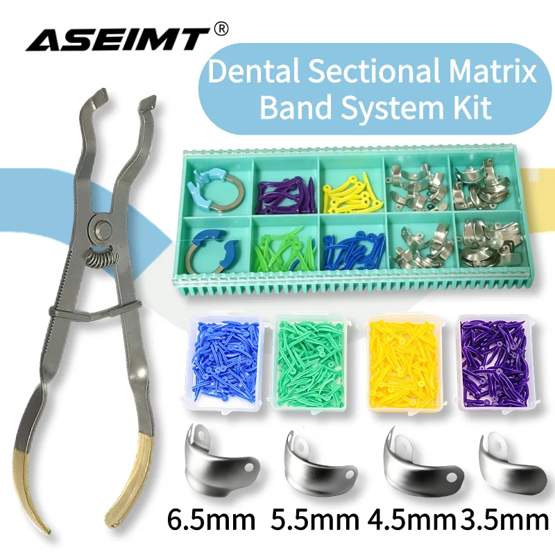 

Stainless Steel Sectional Matrices Refill With Dental Wedges For Tooth Filling Dental Restorative Consumables