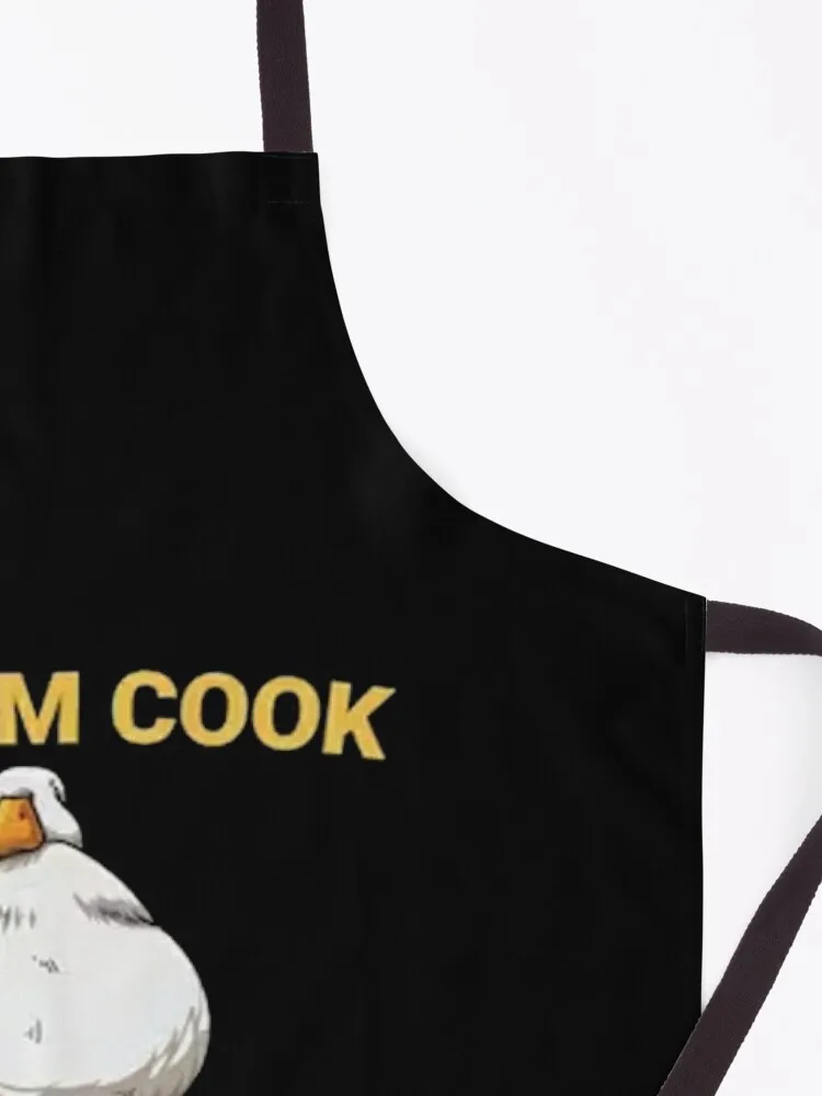 Let Him Cook Fat Goose Apron Trim Cloth ملابس المطبخ للرجال لوازم المطبخ مريلة تصفيف الشعر الاحترافية
