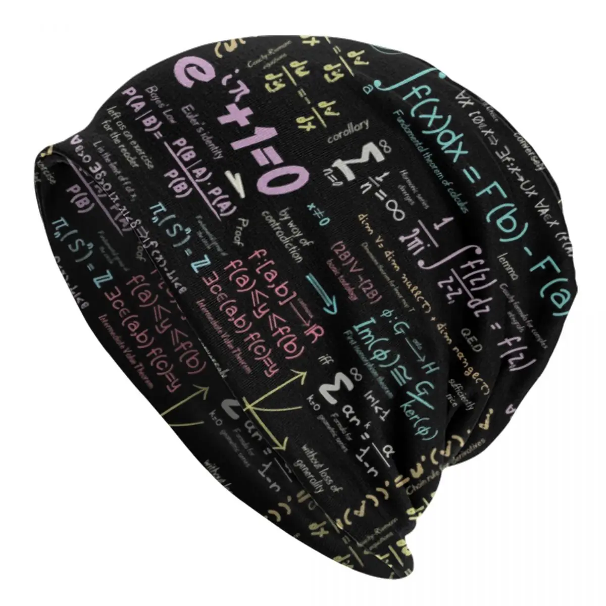 Custom Pure Math Nerd Bonnet Hats Hip Hop Knit Hat For Women Men Winter Warm Physics Science Skullies Beanies Caps